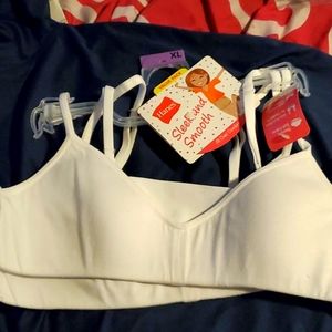 2 pk hanes girls training bras
